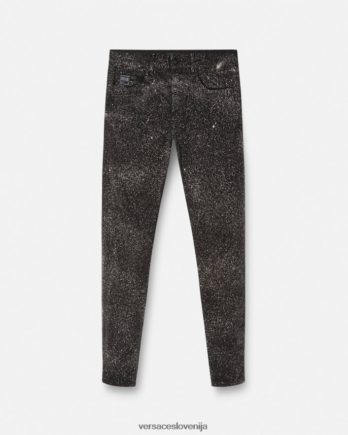 moški jupiter interstellar jeans Versace Črna 20B20P2384 oblačila