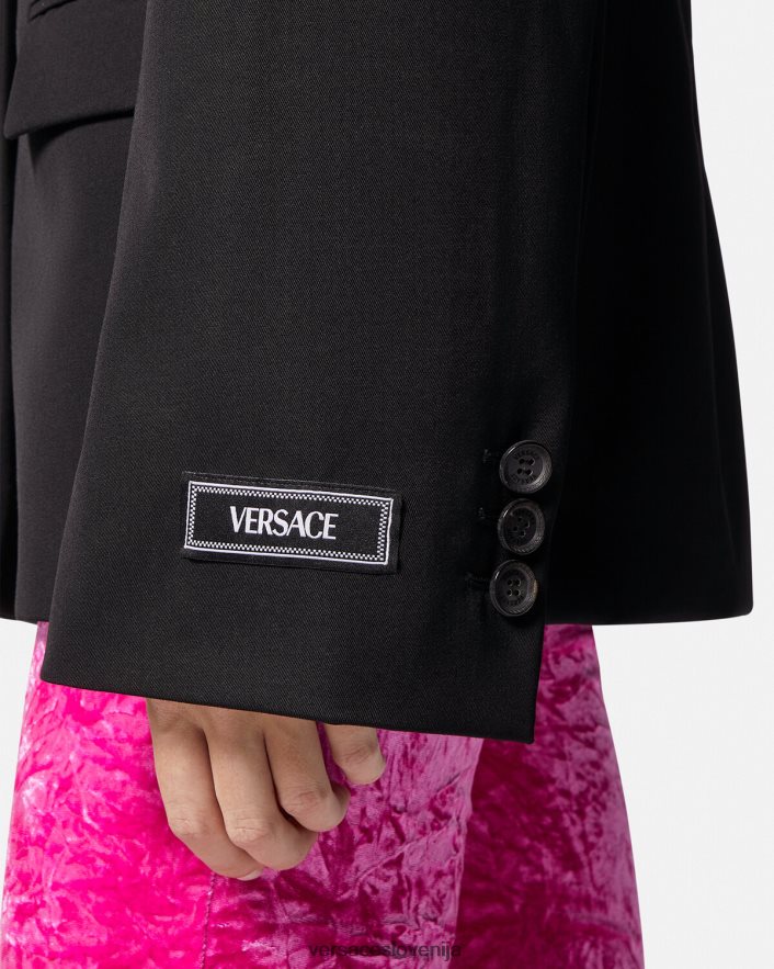 ženske enojni blazer Versace Črna 20B20P112 oblačila